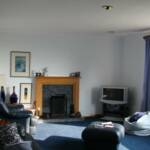 Guest lounge with CD player, DVD player and TV with Sky Player